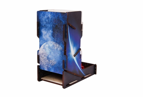 e-Raptor Dice Tower UV Print Space Journey